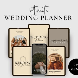 Ultimate Wedding Planner Bundle, Wedding Day Binder, Engagement Party Planner, Bridal Planner, Bachelorette Planner, Mobile Wedding Timeline