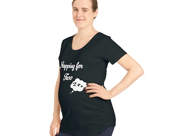 Camiseta de maternidad Snooze Duo: siesta para dos, camiseta de maternidad, moda de embarazo, barriguita, futura mamá, ropa cómoda, bebé a bordo