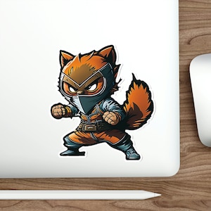 Anime Ninja Animal Sticker - Water-resistant Vinyl Sticker