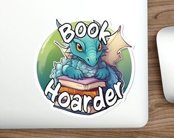 Acaparador de libros - Adhesivo de vinilo resistente al agua