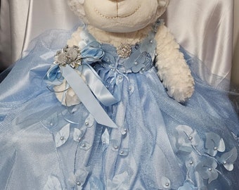 Bahama Blue Dressed Quinceañera Teddy Bear