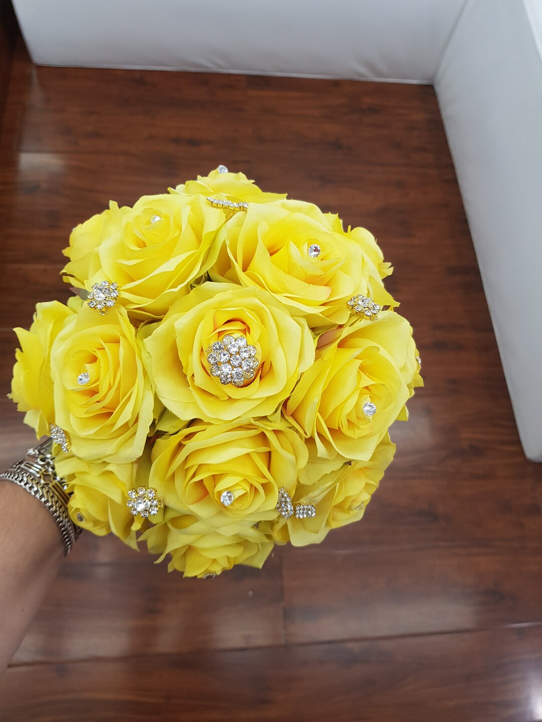 Yellow Quinceañera Bouquet Etsy