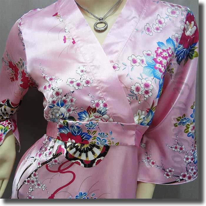 Satinbluse Kimono main image 0