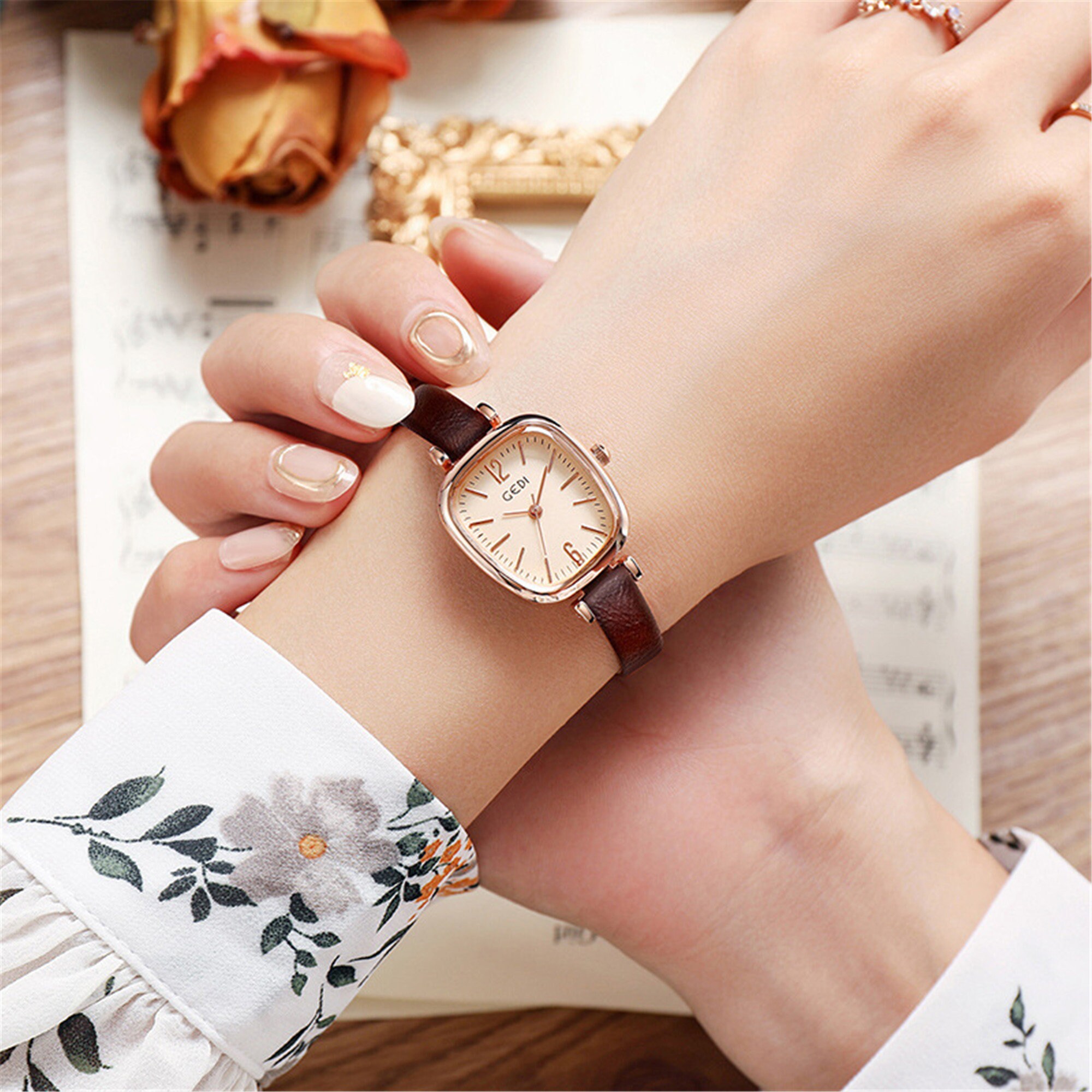 Delicate Watches for Women Square Watches small Face Wtaches Etsy Ireland