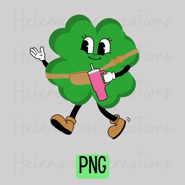 St Patricks Day png, Four Leaf Clover png, 4 Leaf Clover png, Girly png, Trendy png, St Patricks png, Preppy png, Belt bag png