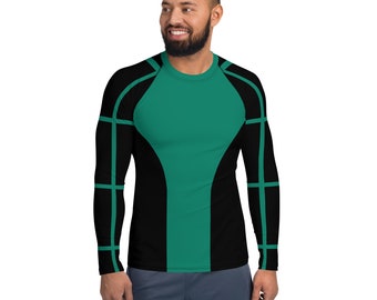 Men's Long Sleeve Compression T-Shirt - Orville Green