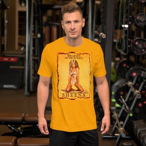 Sheena - Unisex Short Sleeve Cotton T-Shirt with Single Sided Print