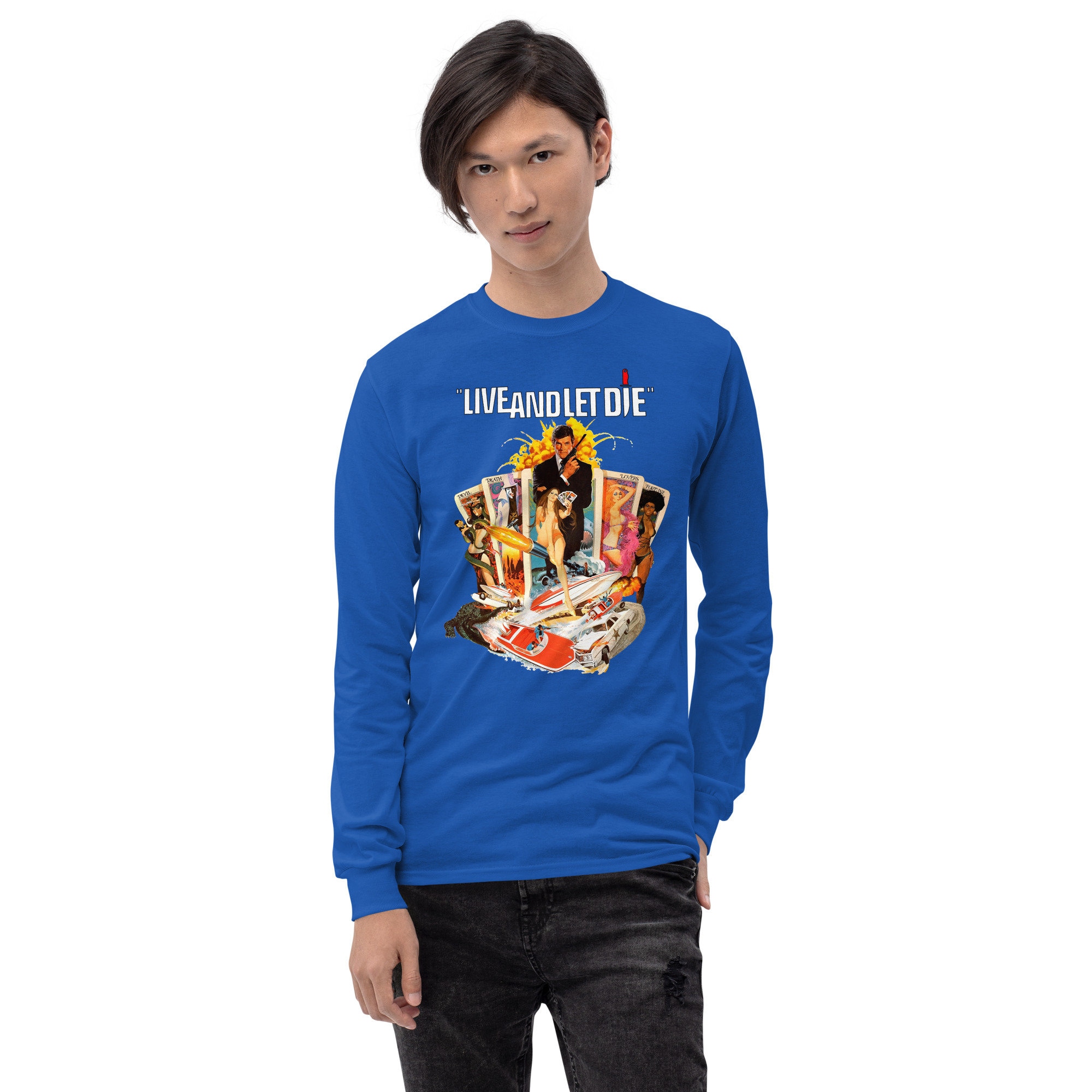 James Bond 007 - Live and Let Die - Unisex Crew Neck Long Sleeve T 