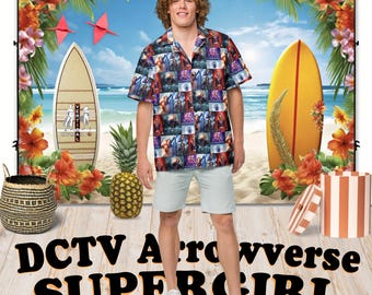 Supergirl (DCTV) - Hawaiian Aloha Shirt Short Sleeve - All Seasons Posters - Gift Idea, Vintage Style, Men's Women's Kids Fashion