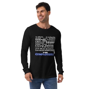 Soy un teórico de la conspiración - Camiseta unisex de manga larga con estampado de una sola cara