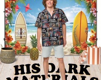 His Dark Materials - Hawaiian Shirt Aloha Short Sleeve - Posters of All Seasons - Gift Idea, Vintage Style, Fashion for Men Women Children