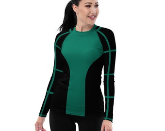 Women's Long Sleeve Compression T-Shirt - Orville Green