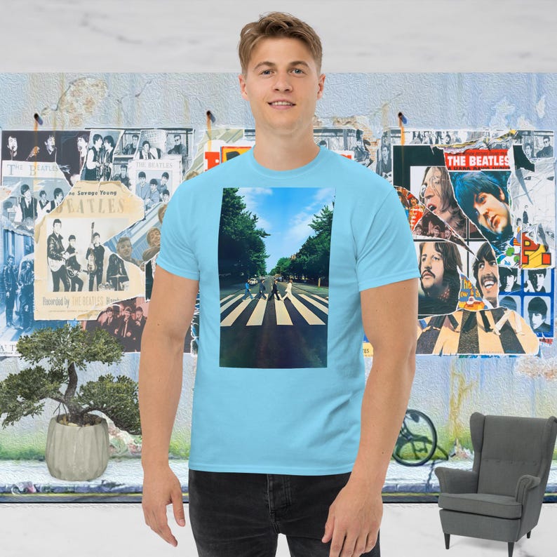 The Beatles - Unisex Abbey Road Back Print Stone Wash Long Sleeve T-Shirt main image 1