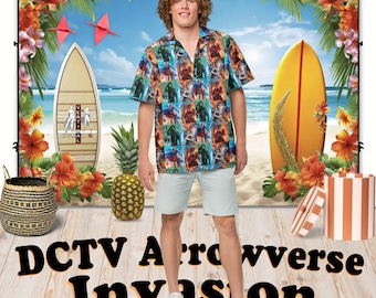 Invasion (DCTV CrossOver) - Hawaiian Shirt Aloha Short Sleeve - Gift Idea, Vintage Style, Men's Women's Kids Fashion