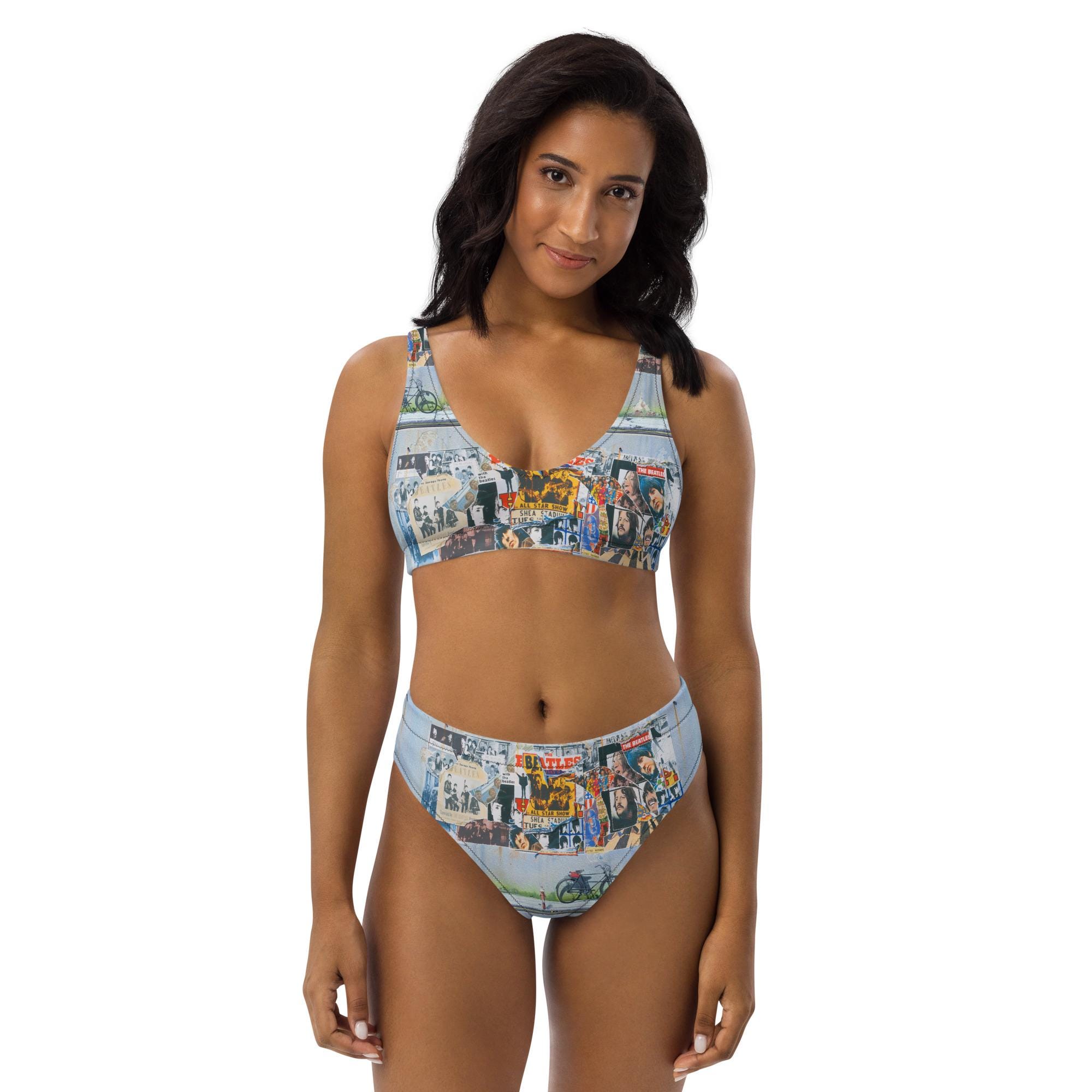 The Beatles Anthology - Recycled high-waisted bikini