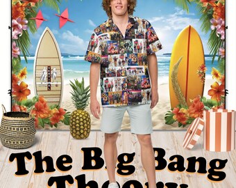 The Big Bang Theory - Hawaiian Shirt Aloha Short Sleeve - Posters of All Seasons - Gift Idea, Vintage Style, Fashion for Men Women Children
