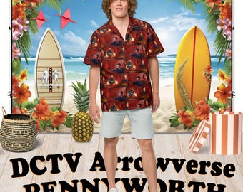 Pennyworth (DCTV) - Hawaiian Aloha Shirt Short Sleeve - All Seasons Posters - Gift Idea, Vintage Style, Men's Women's Kids Fashion