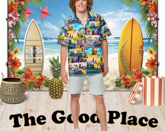 The Good Place - Aloha Hawaiian Shirt Short Sleeve - Posters of All Seasons - Gift Idea, Vintage Style, Men's Women's Children's Fashion