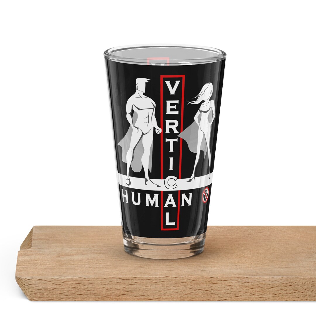 Pint Glass VERTICAL HUMAN version 1 - Etsy