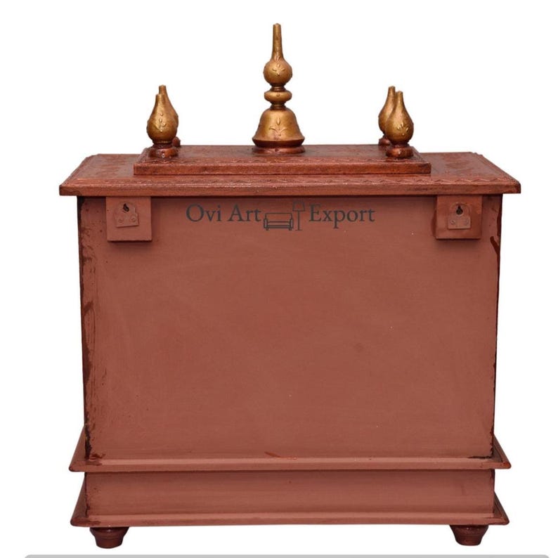 Wooden Temple, Solid Wood Wall Hanging and Floor Pooja Mandir, Diwali ...