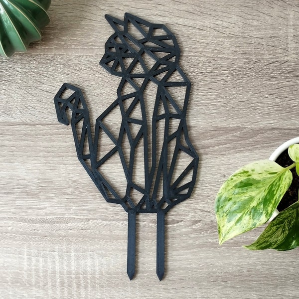 Gatto Trellis / Plant Trellis / Impreso en 3D / Animal / Gato / Marco de plantas / Soporte de plantas / Accesorios para plantas /Para Monstera Hoya Pothos