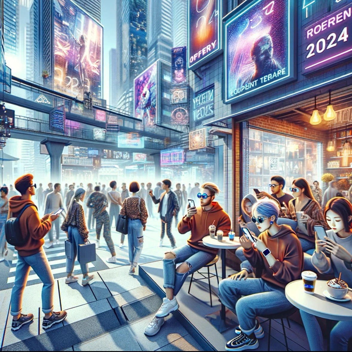 Beautiful view of Urban Futuristic Artwork For Home