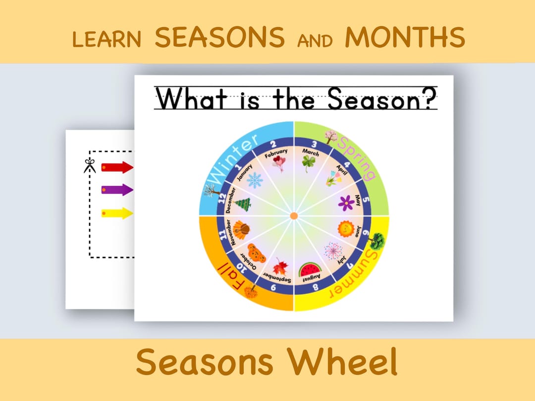 Seasons and Months Learning Bundle: Homeschool Activity (PDF) - Etsy