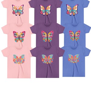 Floral Butterfly T-Shirt, Colorful Insect Shirt, Nature Lover Gift, Summer Apparel, Cute Butterfly Tee, Graphic T Shirts
