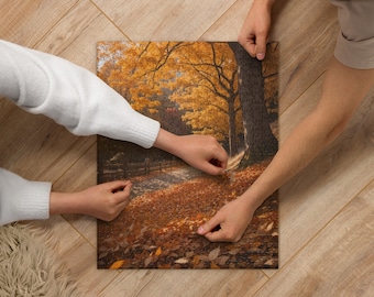 Autumn Landscape Jigsaw Puzzle: Enchanting Fall Scene
