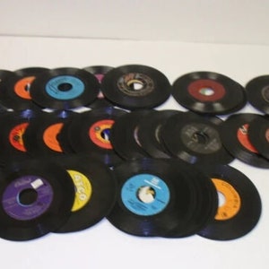 Lot of 12 Vinyl Records for Crafts & Decoration Artwork for Party