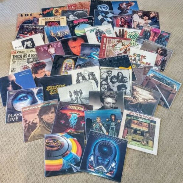 Lot of 10 LP Vinyl Album Covers Only (no Records) for Decoration or Art
