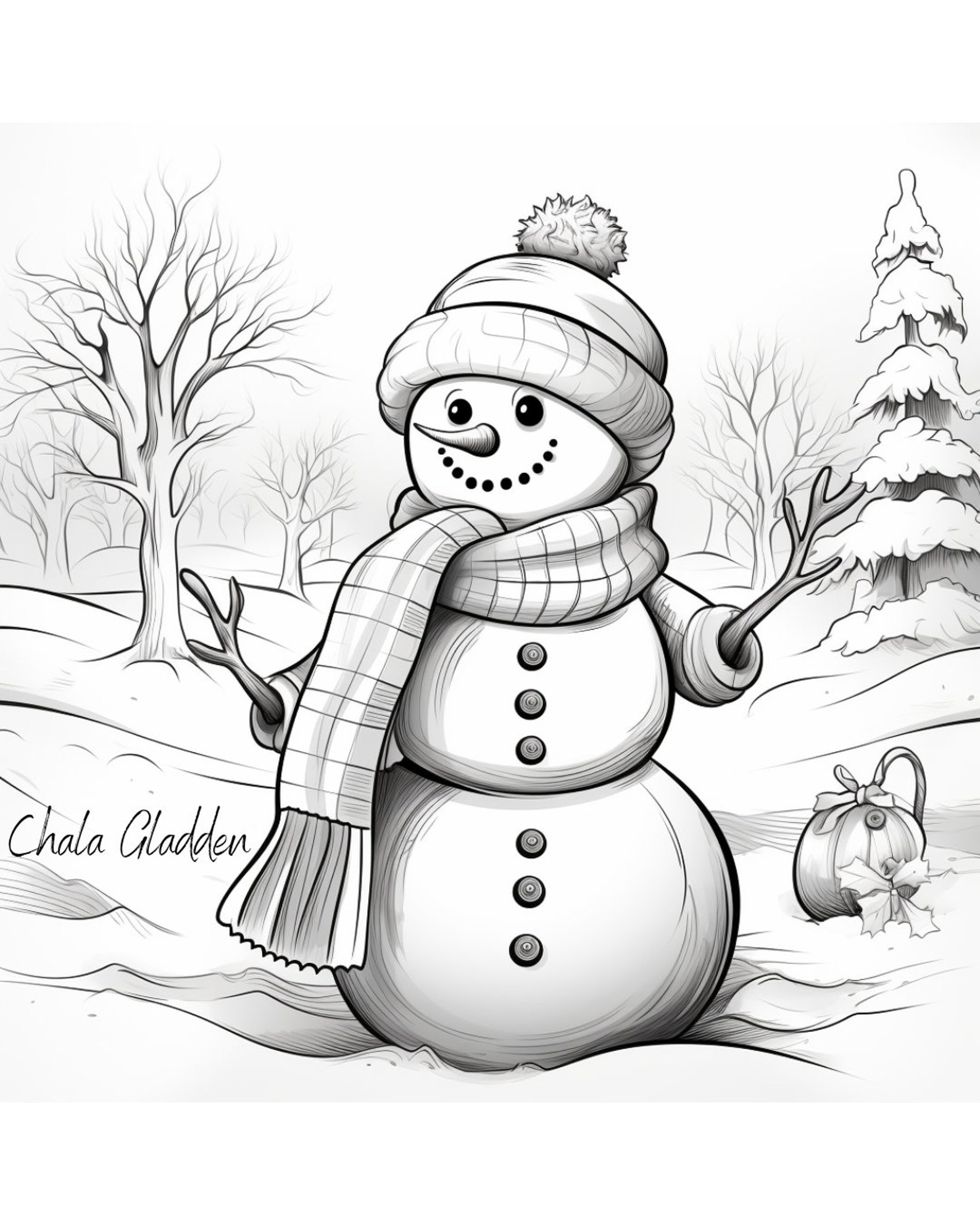 100 Printable Snowman Coloring Pages Instant Download for Kids and ...