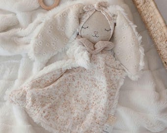 Rosa Hasen-Kuscheltier, personalisiertes Kuscheltier