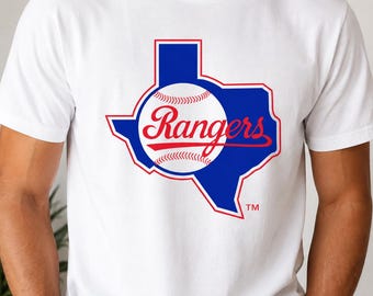Retro Texas Rangers Shirt, Vintage Rangers Baseball Tee, Texas Baseball T-Shirt, Game Day Fan Shirt
