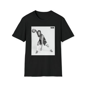 SLAM Jordan Clarkson Tee Cover Utah Jazz Black and White