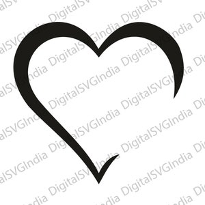 Heart Outline Svg, Heart SVG,Sketch, Hand-drawn Heart svg, Valentine Heart svg, Heart Shape, Love Svg, Valentine,Cut Files Cricut,Silhouette