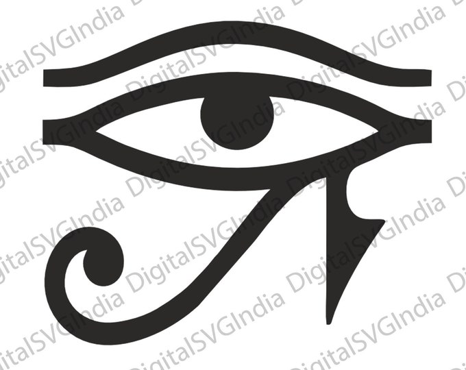 Eye of Horus SVG, Ankh Cross SVG Egyptian Symbol SVG Hieroglyphs Vector ...