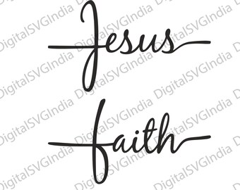 Faith Cross SVG, Christian T-shirt Design (Digital Files)