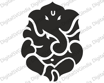 Lord Ganesha SVG File, Hindu Pooja Decor (Digital Download)