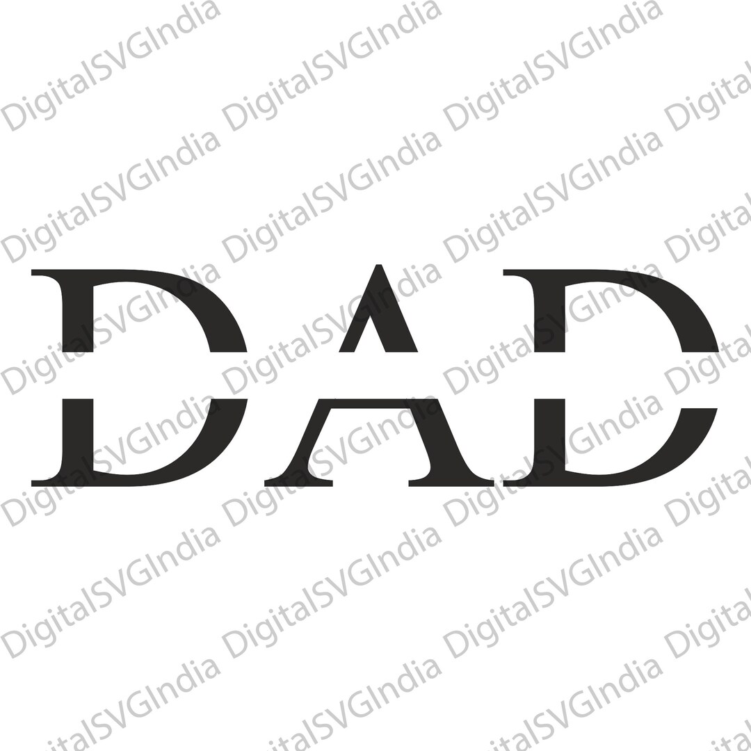 Dad SVG, Father Svg, Father's Day SVG, Dad Split Name Frame Svg, Dad ...