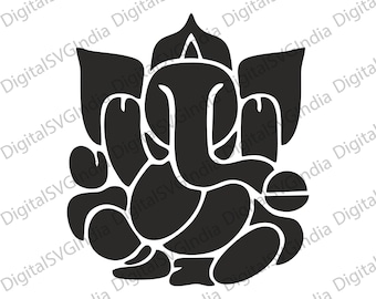 Lord Ganesha SVG, Hindu Pooja Decor (Digital Download)