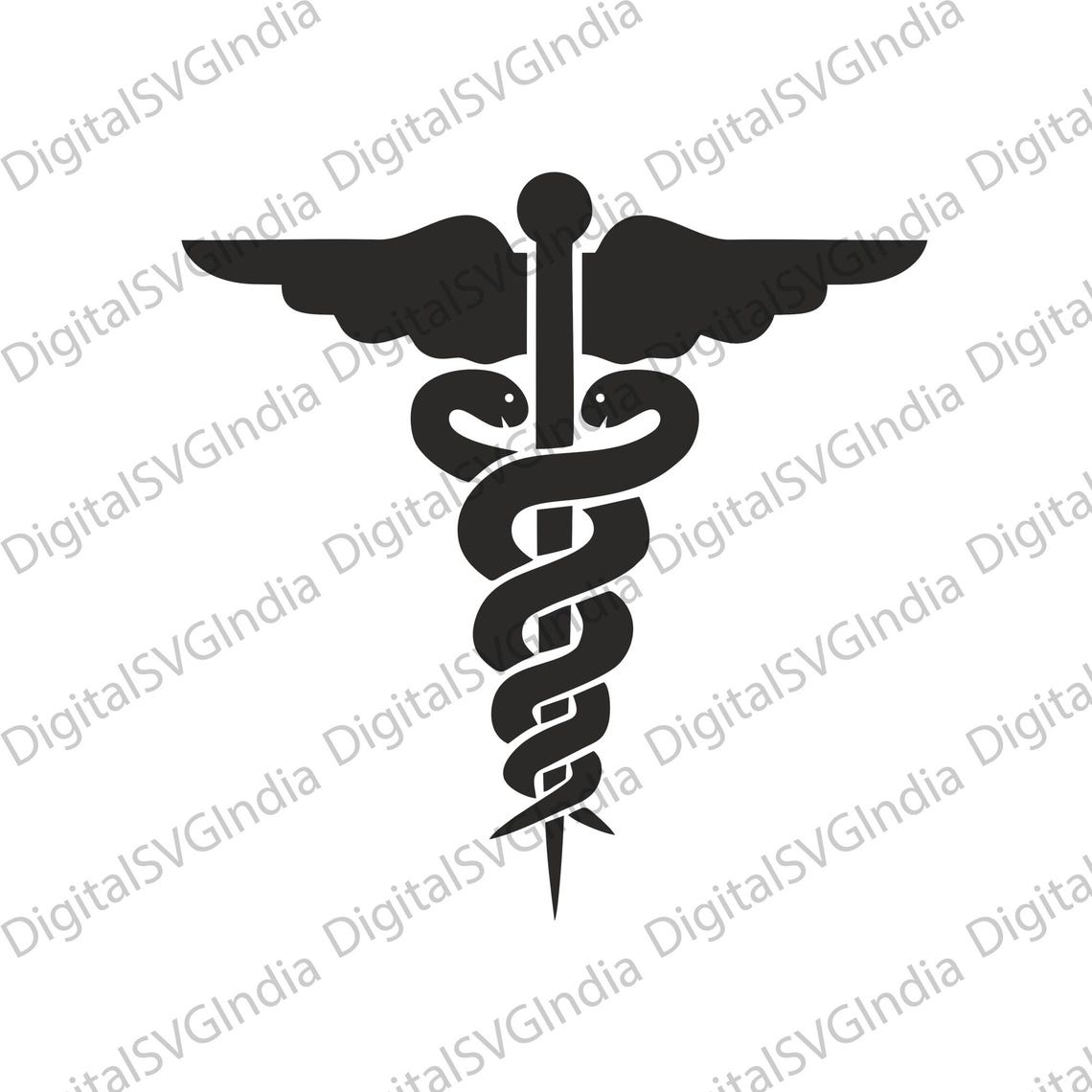 Caduceus SVG | Medical Symbol Cut File (digital Download) - Etsy