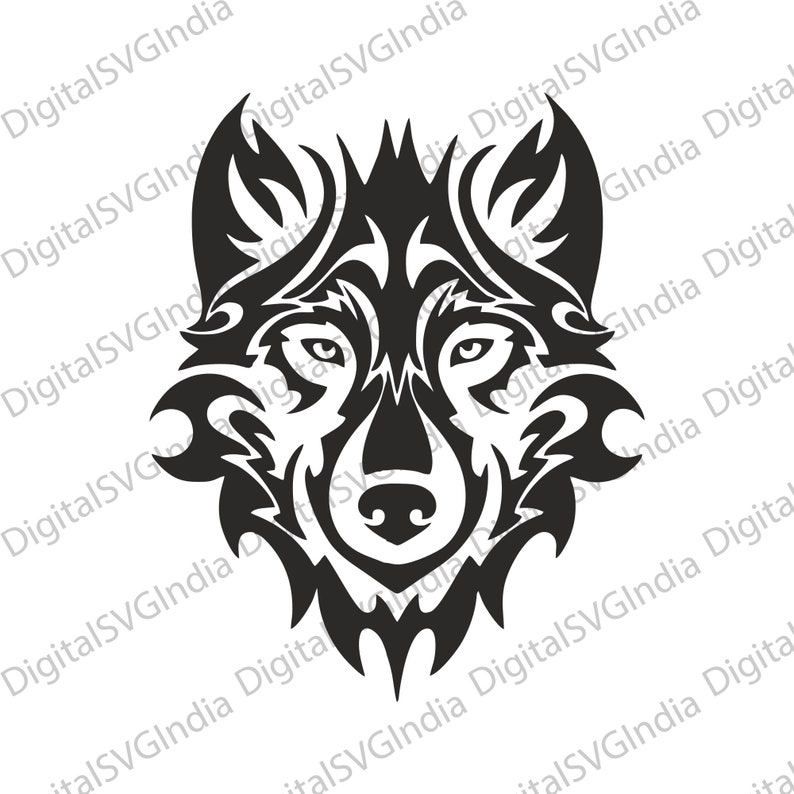 Buy Wolf Face SVG Wolf Svg Wolf Logo Svg Wolf Face Svg for Online in