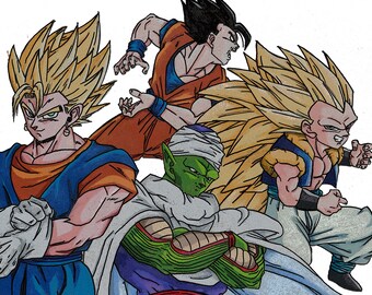Dragonball z Buu saga a4 (framed)