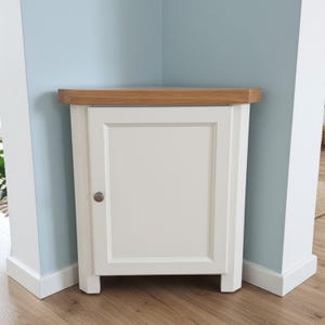 Painted Corner Cabinet: Small Corner Unit, Assembled