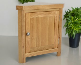 Grofurniture Solid Oak Corner Cabinet Oak Corner Unit for Livingroom or Hallway Solid Oak Cabinet Ready Assembled Etsy UK