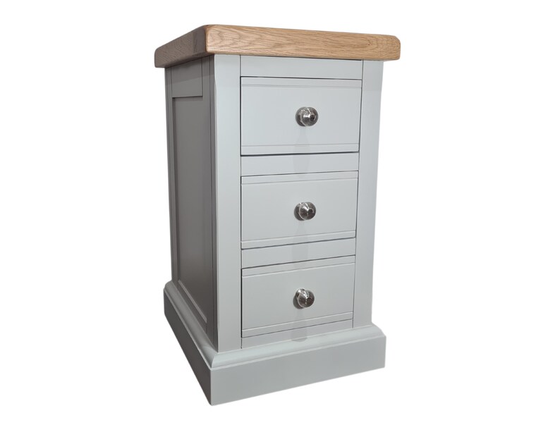 Grofurniture Small Bedside Grey Nightstand Hand Etsy UK