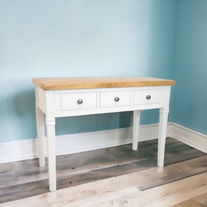 GROFurniture White Painted Dressing Table, Hand Painted Desk, Solid Wood Dressing Table or Stylish Computer Table. Vanity Desk, Makeup Desk