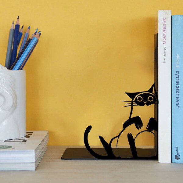 Cat Bookends Etsy
