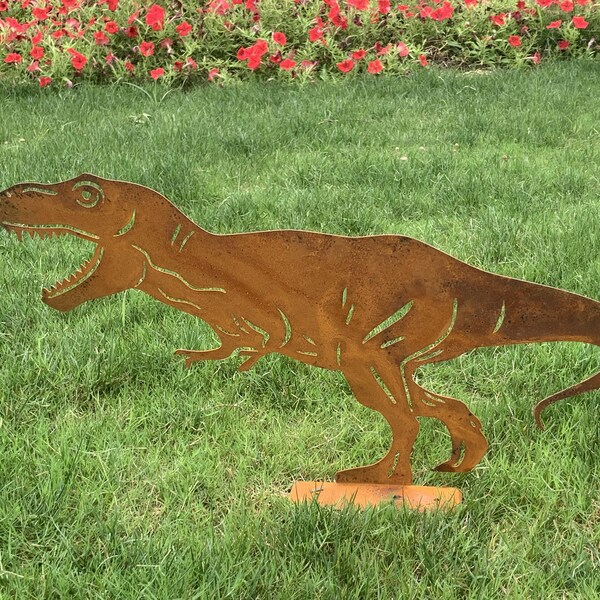 Metal Dinosaur Yard Art